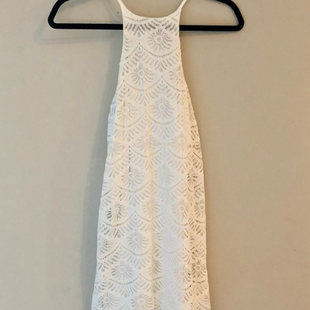 BP White Lace Mini Dress - Small